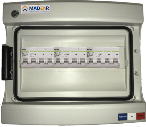 Coffret photovoltaïque DC 1000 V 3 MPPT sans parafoudre