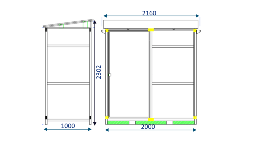 Shelters modèle standard 1