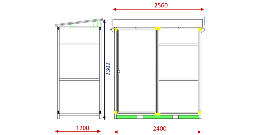 Shelters modèle standard 2