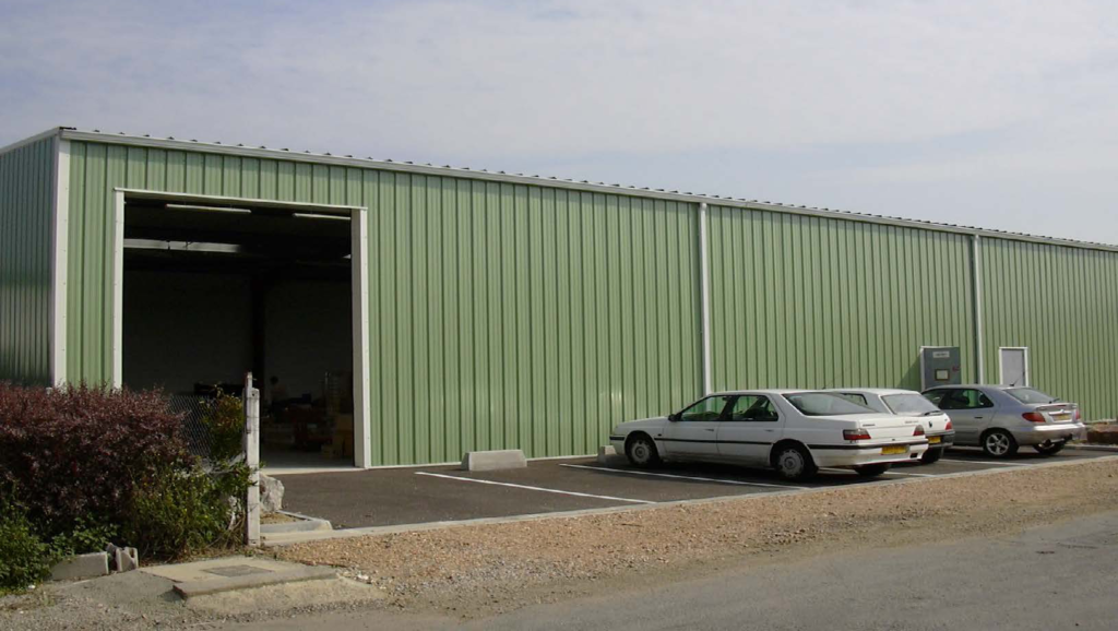 Premier atelier de production de MADEP à Pont-Audemer - vue extérieure