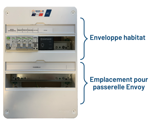 Coffret de protection AC courant alternatif et parafoudre 6kW(C32) pour 2  onduleurs 3kW monophasés - MadenR